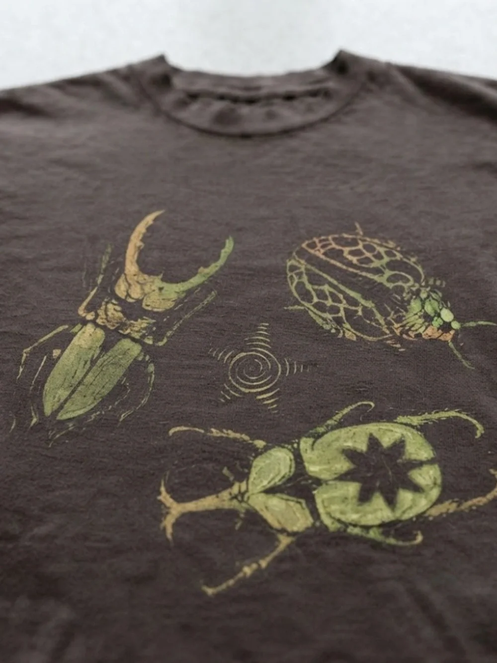 Beetle Insects Botanical Art Brown Gildan T-Shirt